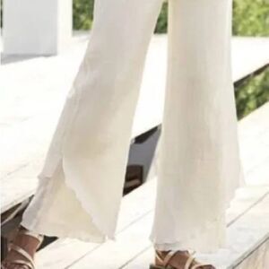 Soft Surroundings Gauze Pull On Lightweight Cream Ivory Colored Pants Sz 3X